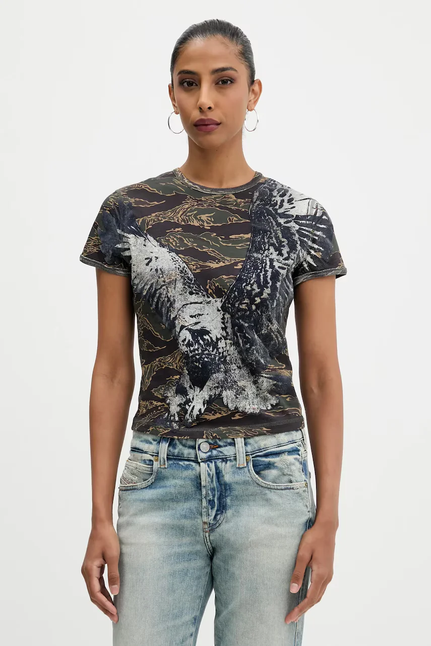 Diesel Памучна тениска T-UNCUTIE-LONG-R1