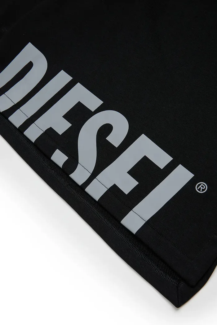 Diesel суичър за деца от памук SRES OVER SWEAT-SHIRT черен J03035
