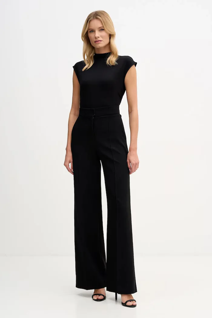 DKNY Блуза дамска в черно с изчистен дизайн W3384RAS
