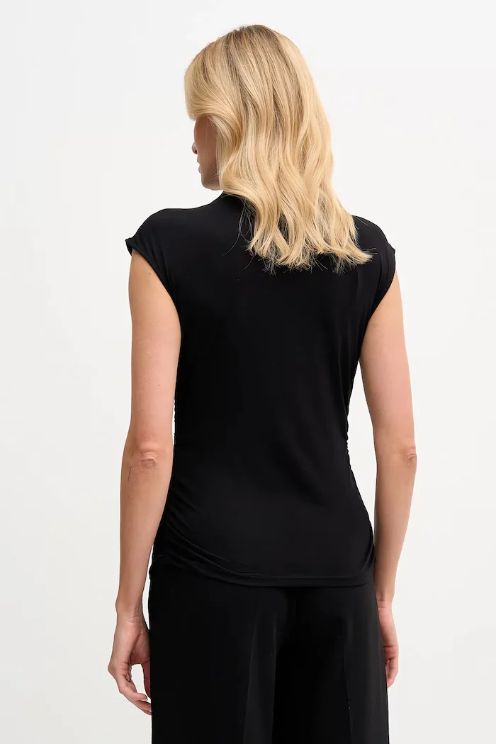 DKNY Блуза дамска в черно с изчистен дизайн W3384RAS