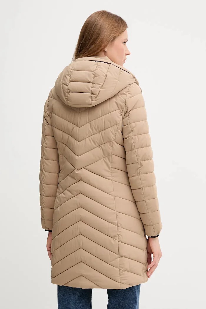 DKNY дълго яке дамско бежово DLEMPN46