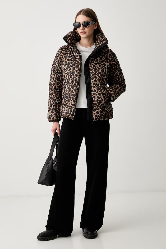 DKNY късо яке дамско кафяво DP6J9673