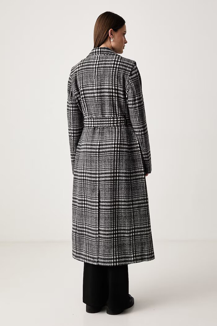 DKNY палто дамско с вълна многоцветно DLEMWW78