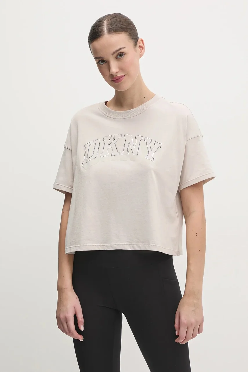 DKNY Памучна тениска