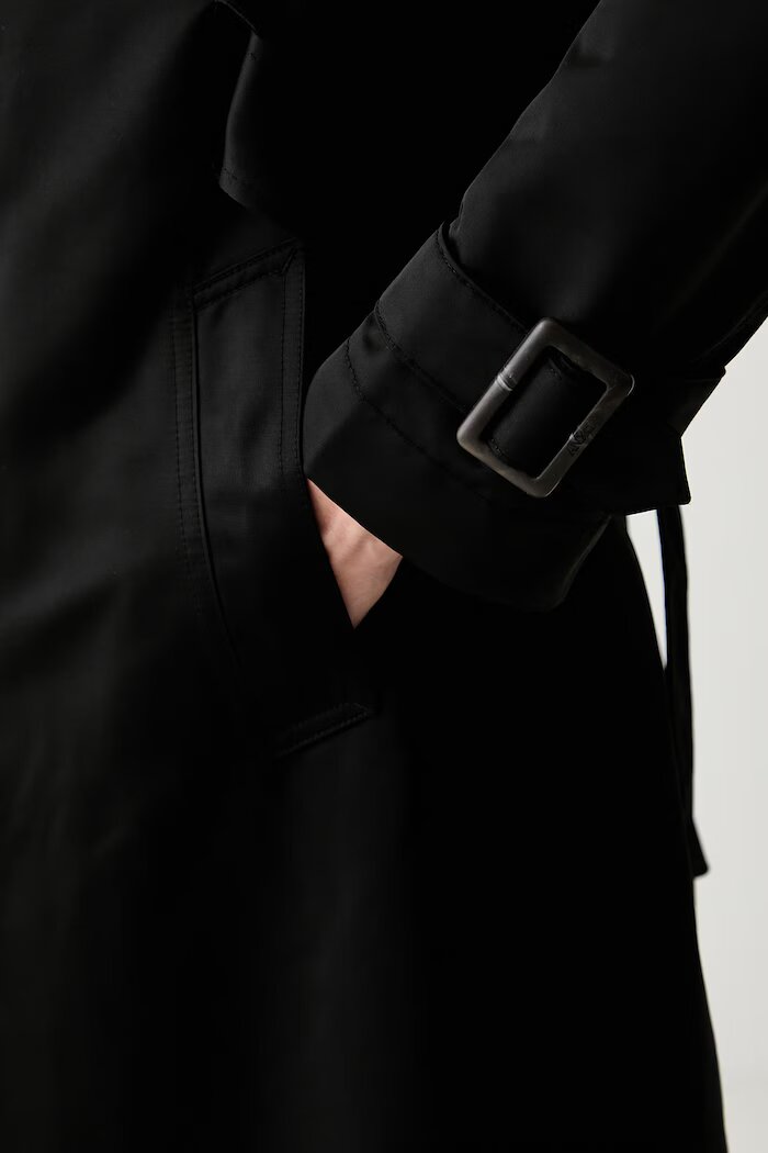 DKNY тренч дамски черен DLEMPX66