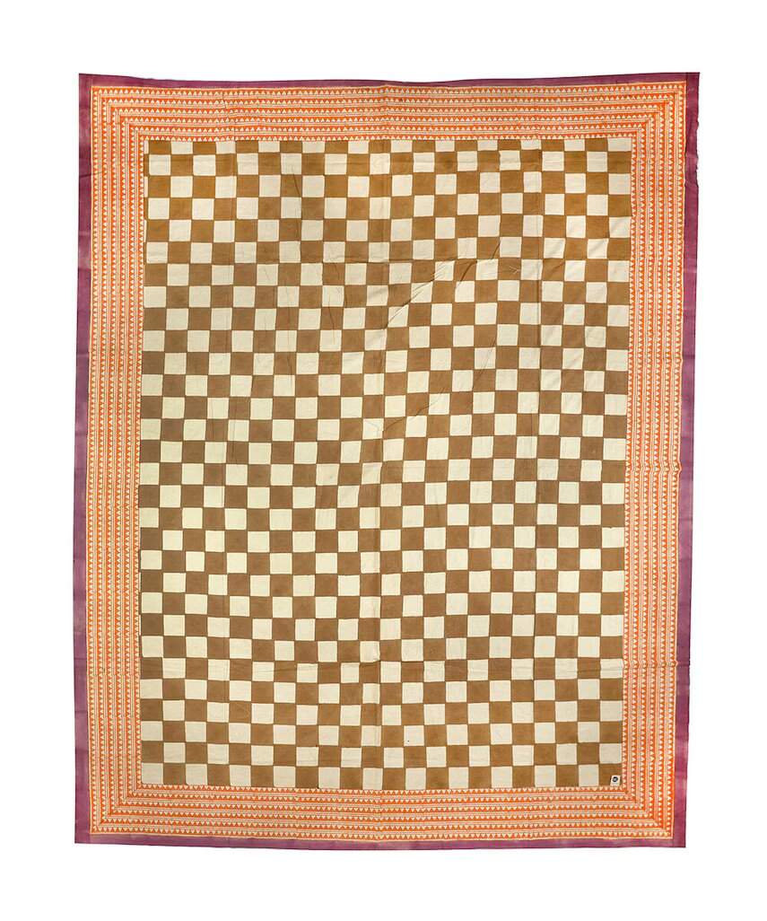 Doing Goods Памучно покривало Checkmate 220 x 140 cm