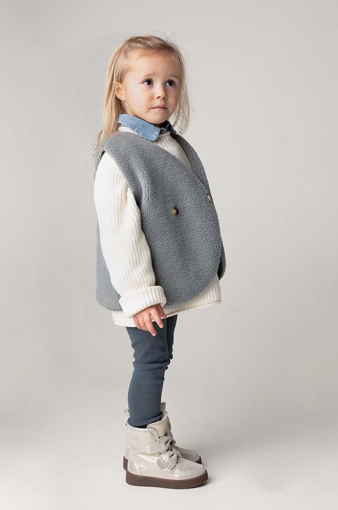 Donsje Детски елек Monty Gilet в сиво 4044300
