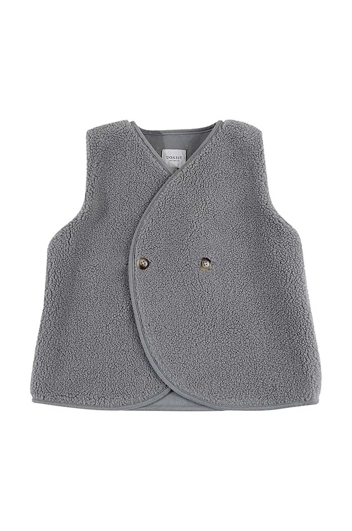 Donsje Детски елек Monty Gilet в сиво 4044300