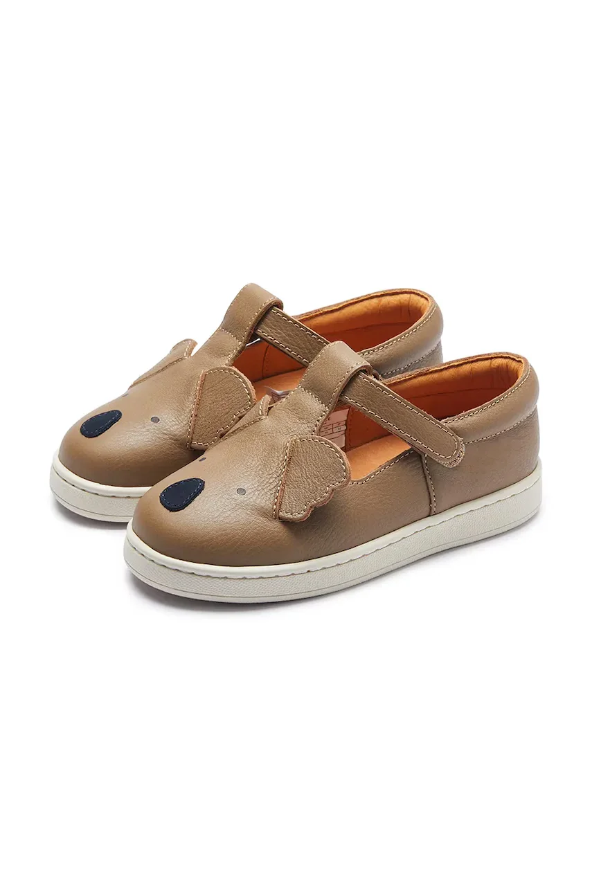 Donsje Детски половинки обувки от кожа Sunni Classic Shoes Koala