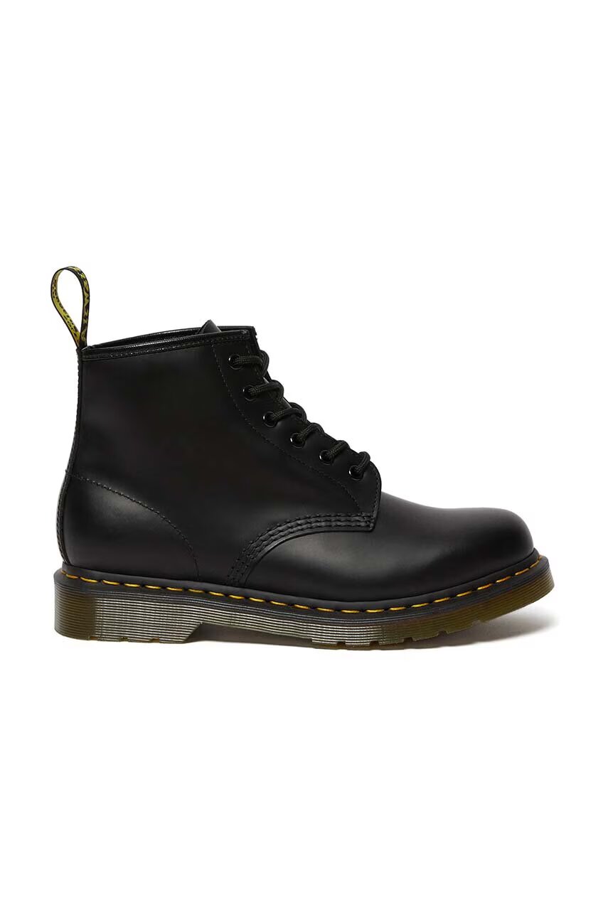 Dr. Martens Кожени кубинки 101 Yellow Stitch
