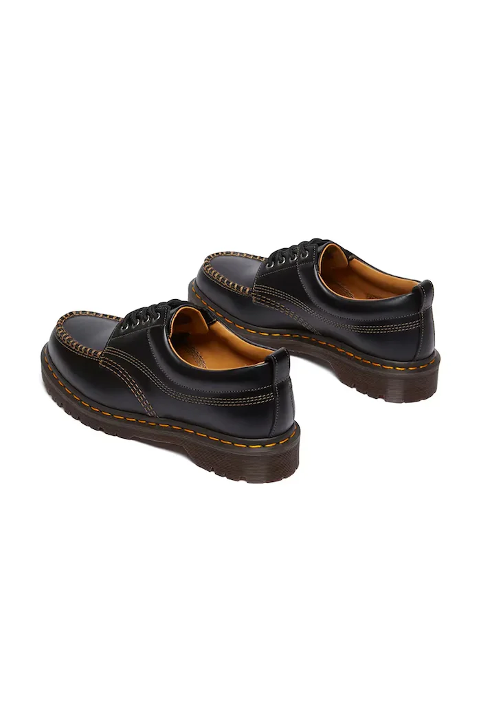 Dr. Martens половинки обувки от кожа Lowell черни DM31816001