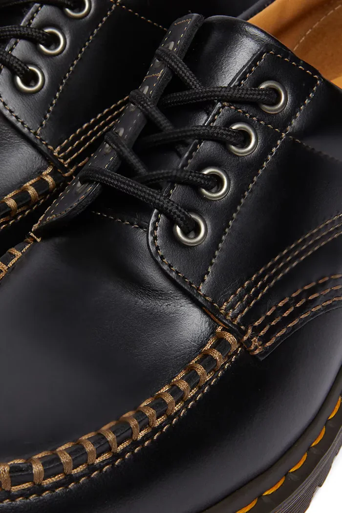 Dr. Martens половинки обувки от кожа Lowell черни DM31816001
