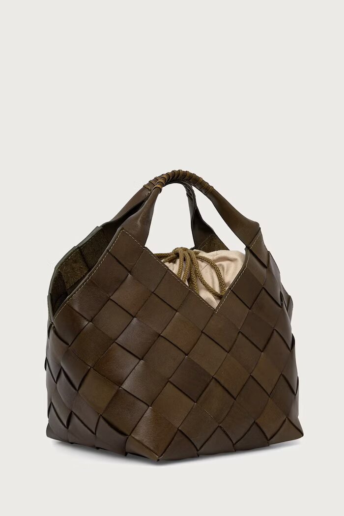 dragon diffusion чанта tote дамска от кожа зелена 8108