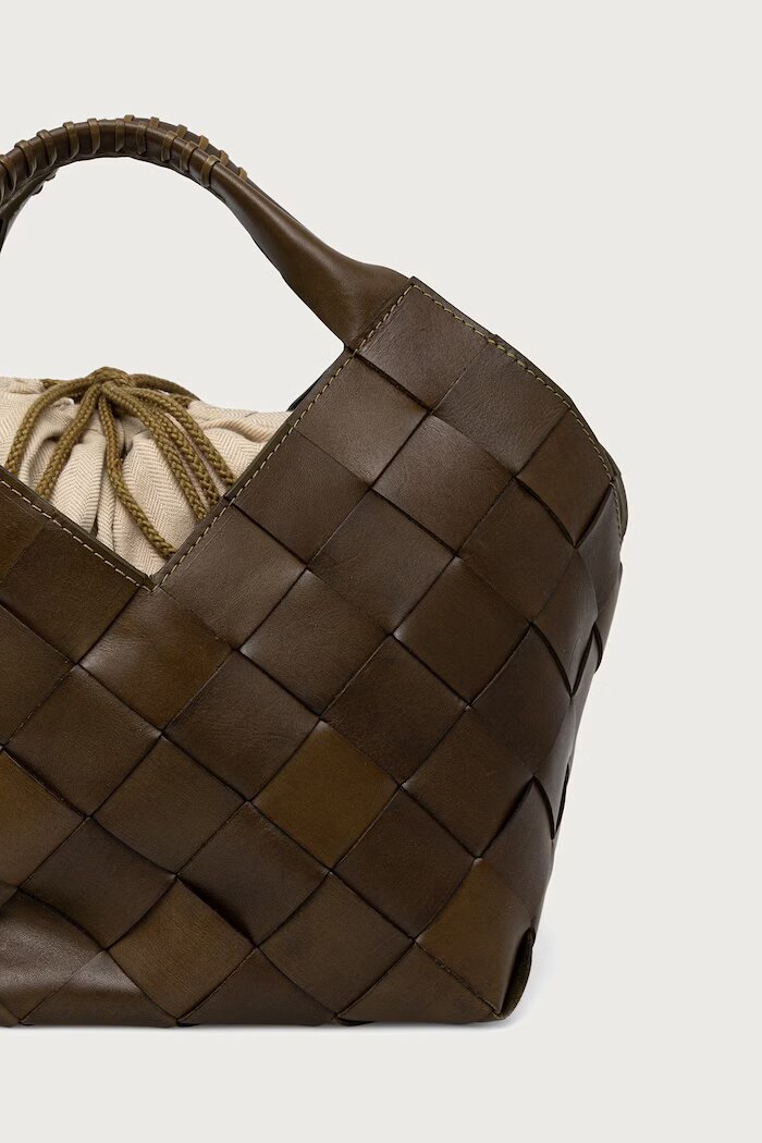 dragon diffusion чанта tote дамска от кожа зелена 8108