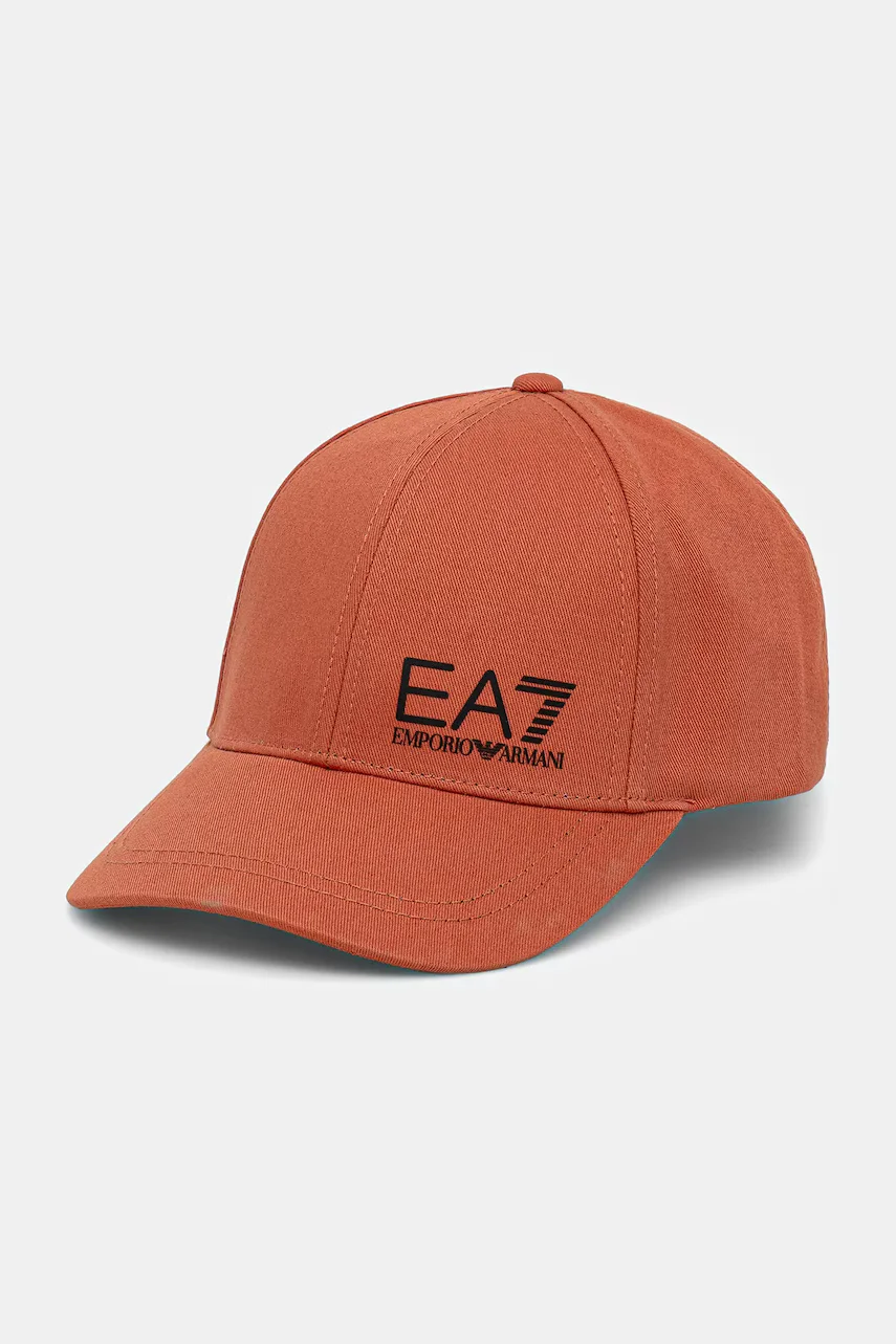 EA7 Emporio Armani Памучна шапка с козирка