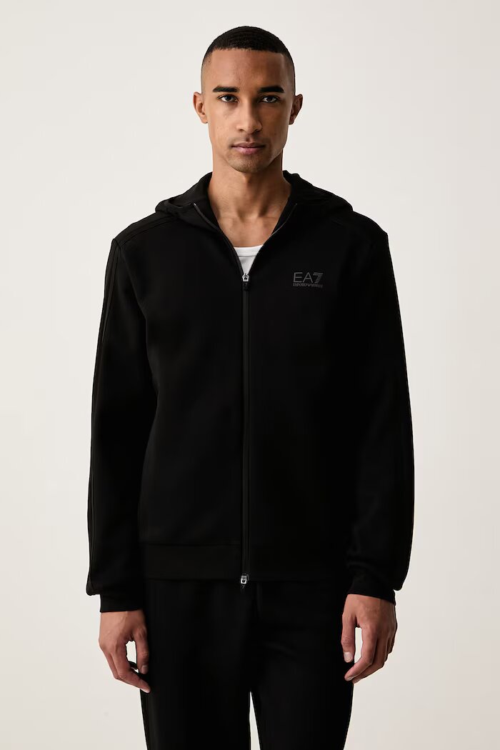 EA7 Emporio Armani спортен комплект анцуг мъжки с памук черен AF20845.7M002520