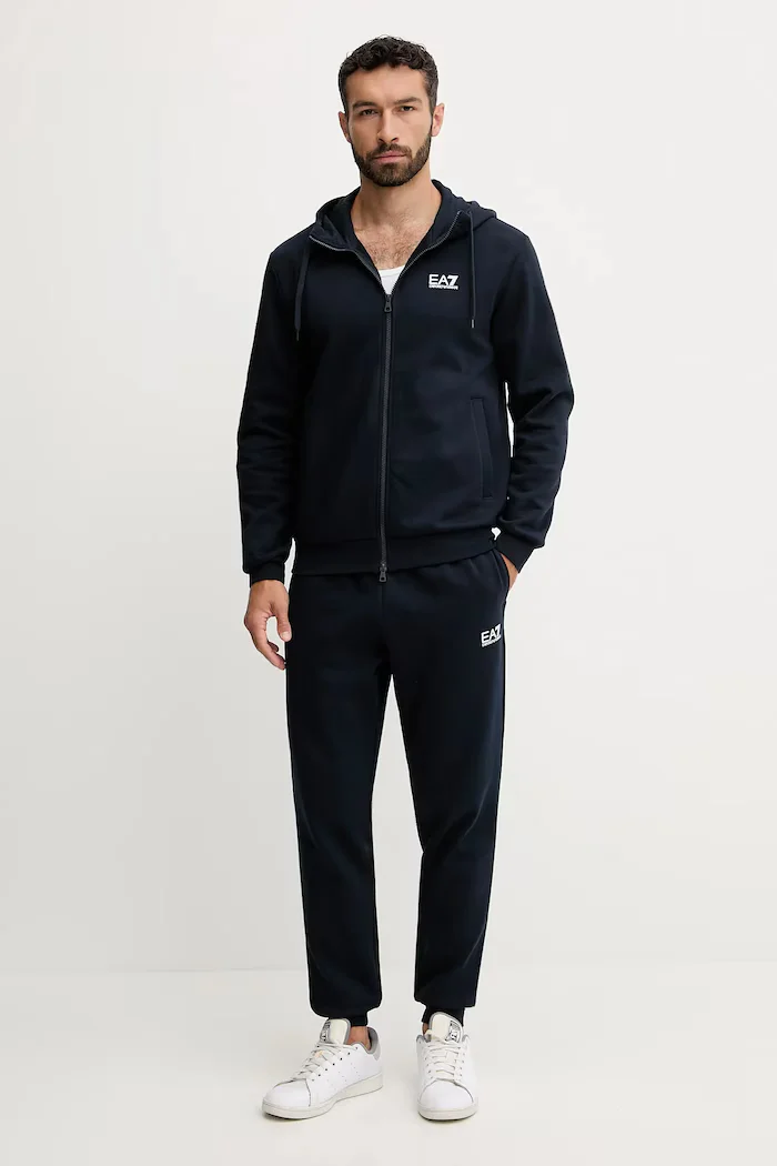 EA7 Emporio Armani спортен комплект анцуг мъжки с памук тъмносин PJVTZ.8NPV68