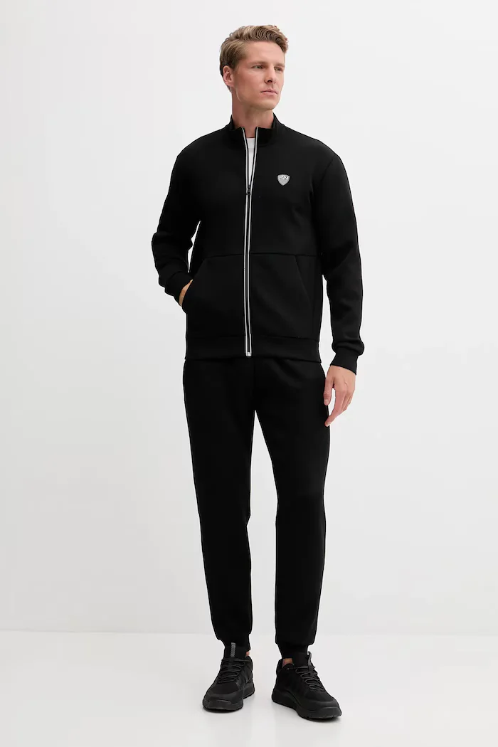 EA7 Emporio Armani спортен комплект анцуг мъжки с вискоза черен 8NPV56.PJ4EZ