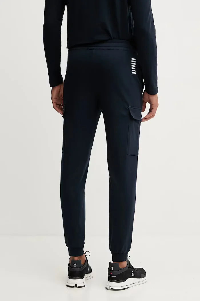 EA7 Emporio Armani спортен панталон мъжки от памук тъмносин PJVRZ.8NPP67
