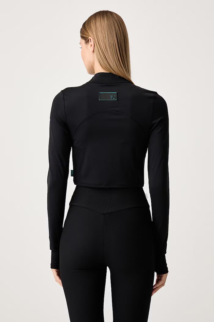 EA7 Emporio Armani спортна блуза с дълги ръкави дамска черна AF12625.7W001569