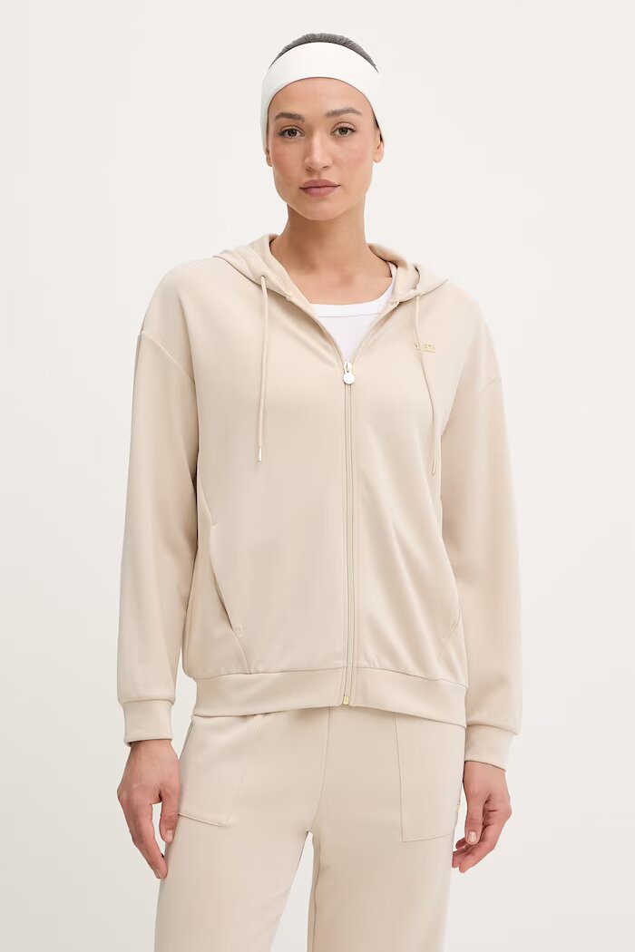 EA7 Emporio Armani суичър дамски с модал бежов AF12643.7W000192