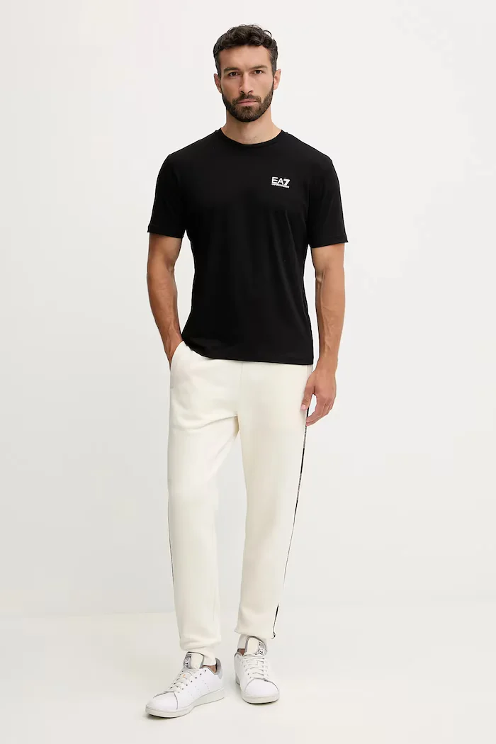 EA7 Emporio Armani тениска мъжка от памук черна AF10375.7M000567