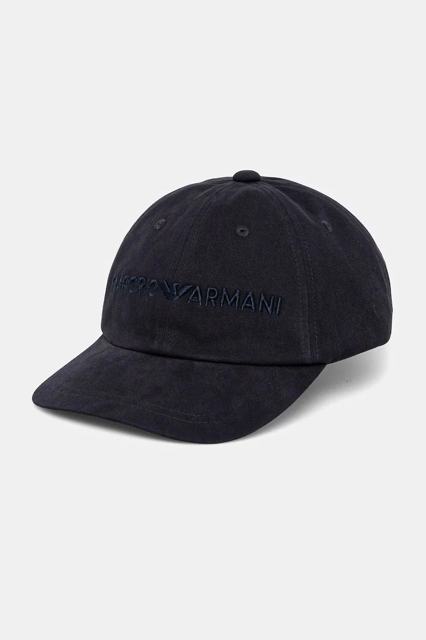 Emporio Armani Памучна шапка с козирка