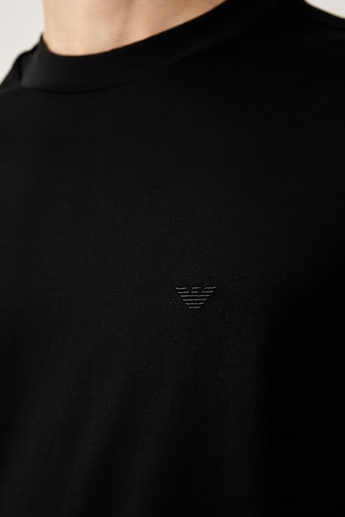Emporio Armani тениска мъжка от памук черна EM006779 AF28078