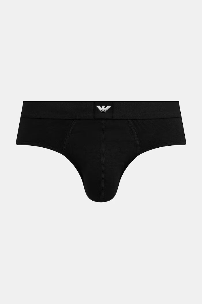 Emporio Armani Underwear слипове мъжки с памук 3 броя черни EM002154.AF25033
