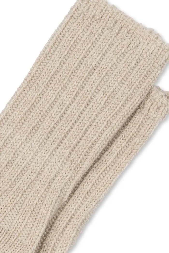 Fanga Fontana Вълнени чорапи LANA HEAVY KNITTED SOCKS в бежово FA100020