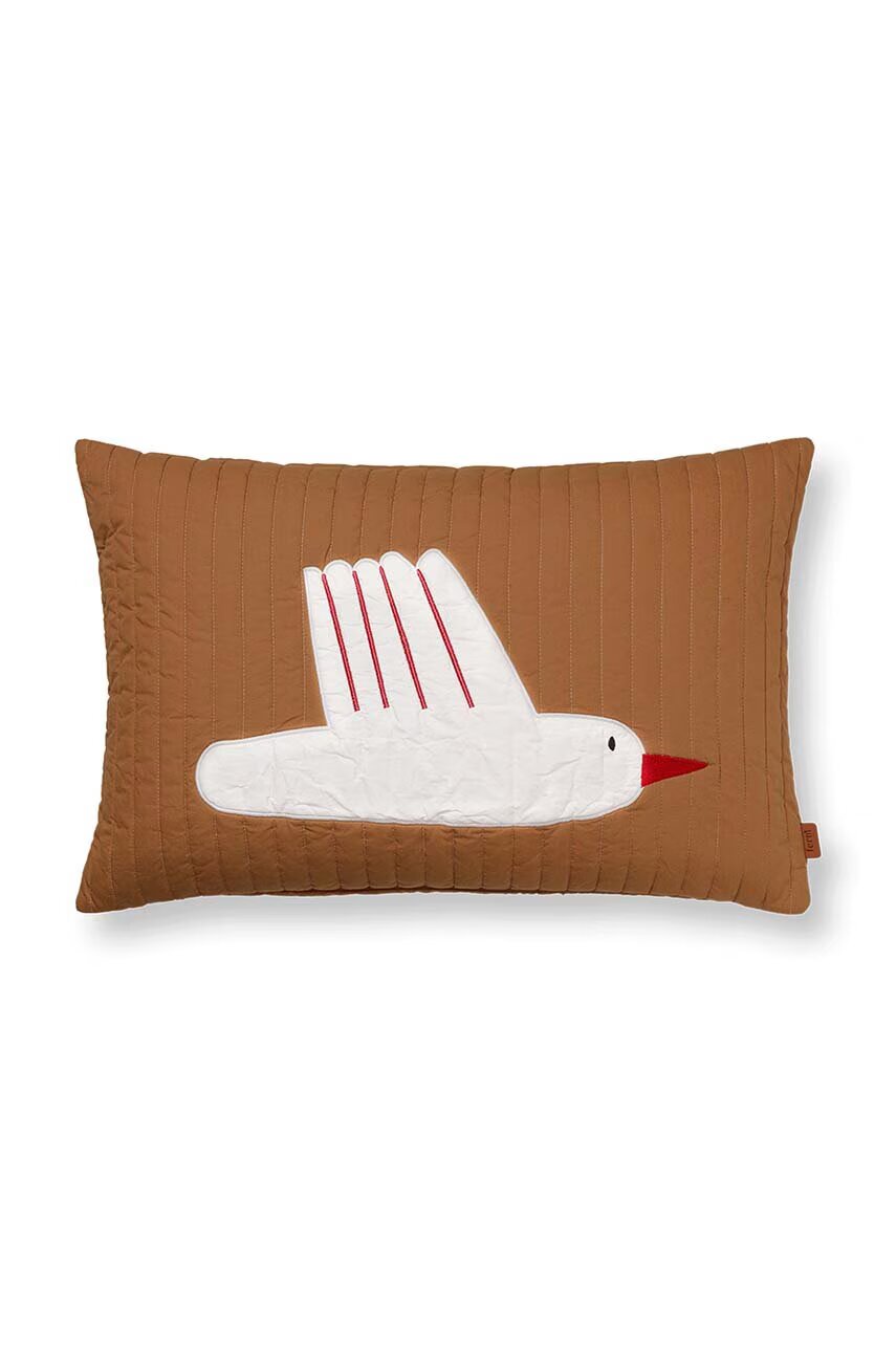Ferm Living Калъфка за декоративна възглавница Bird Quilted
