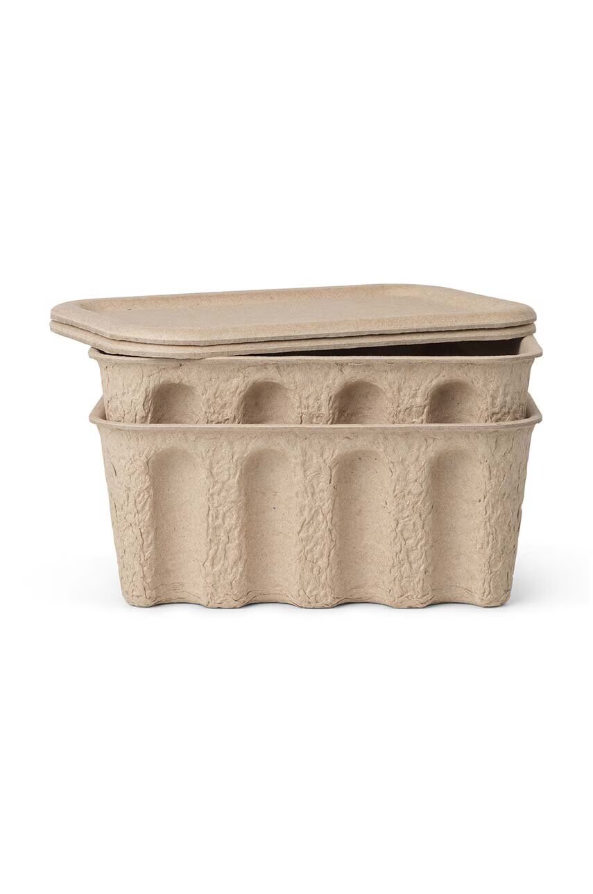 Ferm Living Кутия за съхранение Paper Pulp Box (2 броя)
