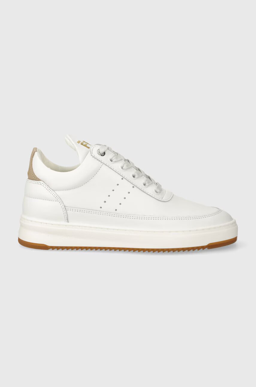 Filling Pieces Кожени маратонки Low Top Bianco