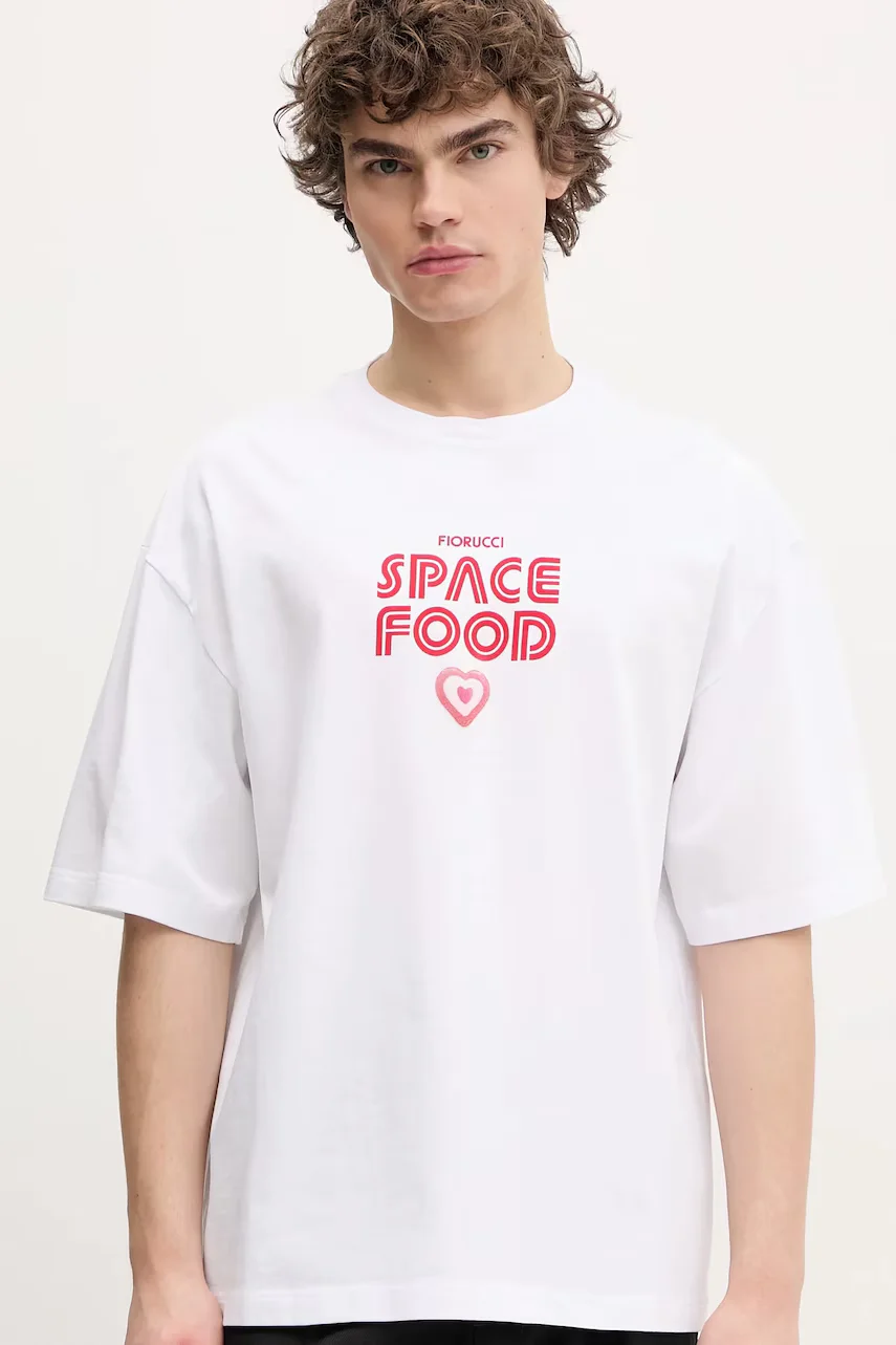 Fiorucci Памучна тениска Space Food Print Relaxed Fit T-Shirt