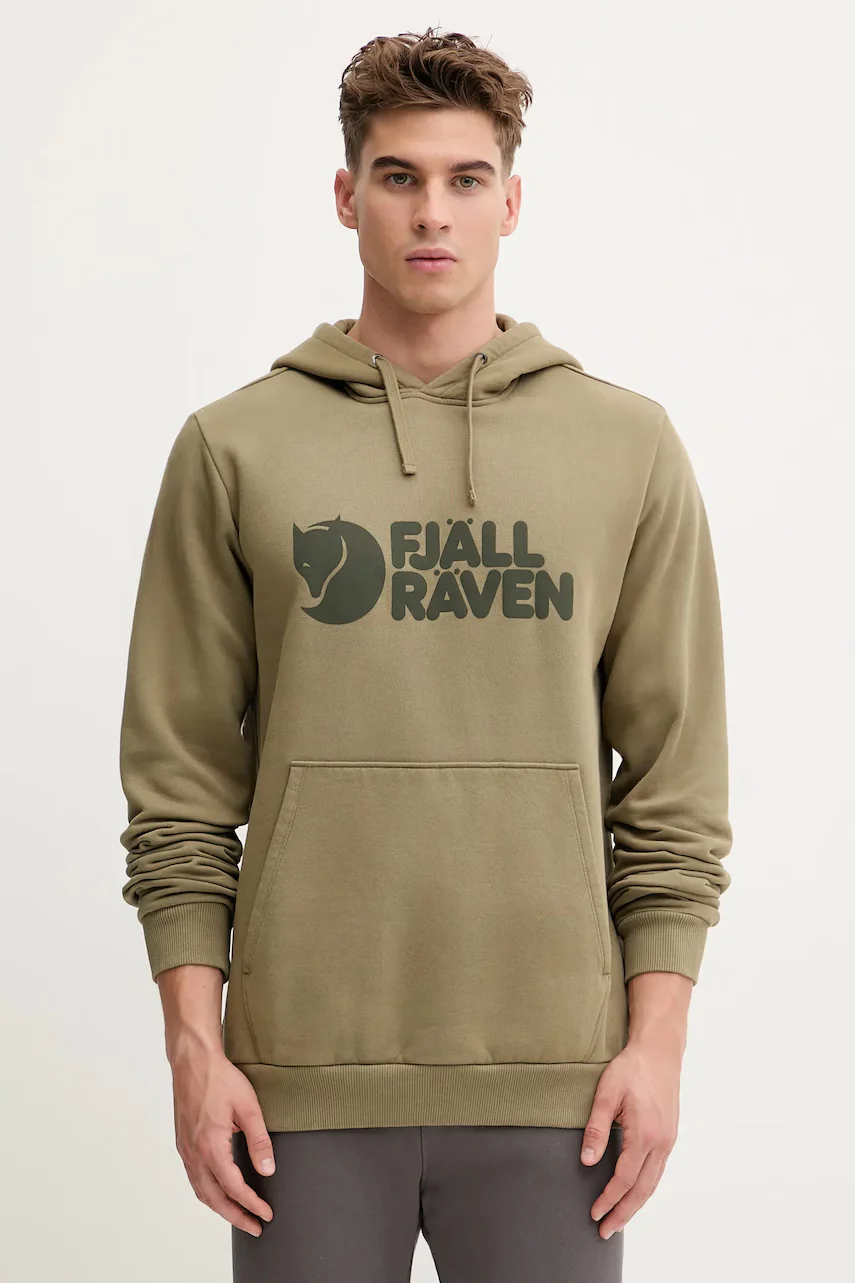 Fjallraven Памучен суичър Logo Hoodie F84144 622