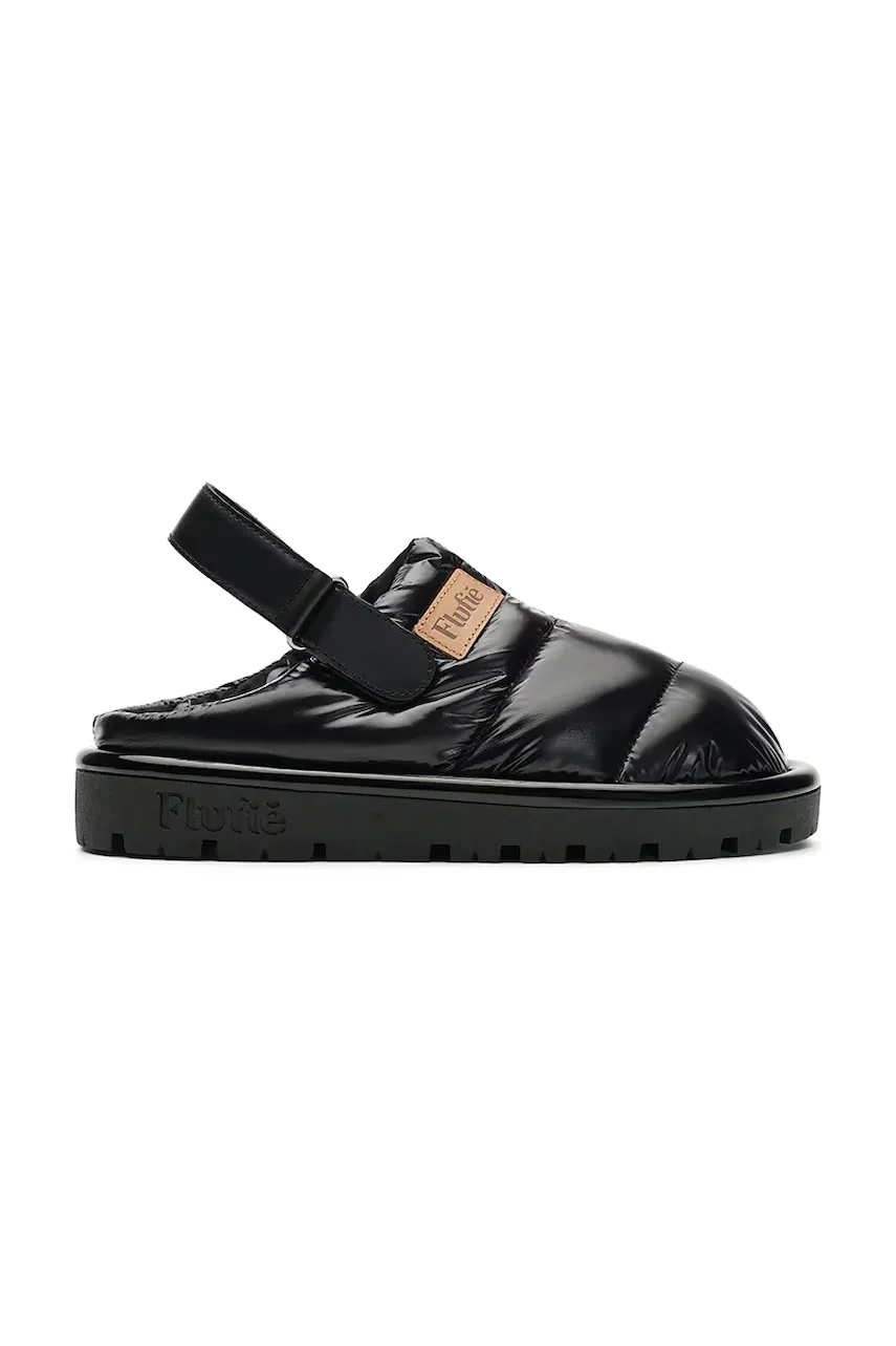 Flufie Пантофи Jet Black