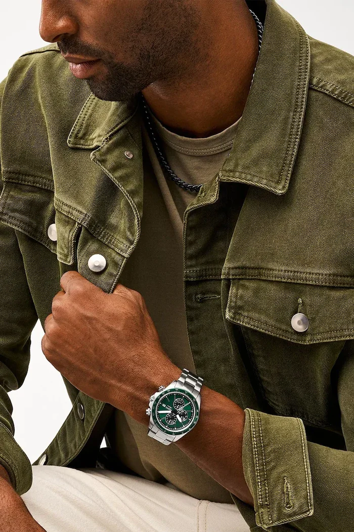 Fossil Часовник мъжки в сребристо FS6127
