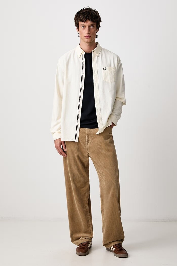 Fred Perry тениска мъжка от памук тъмносиня M2397
