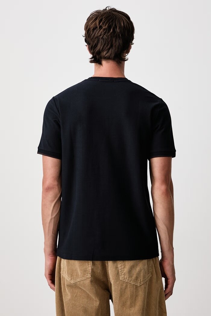 Fred Perry тениска мъжка от памук тъмносиня M2397