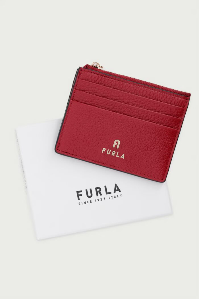 Furla калъф за карти дамски от кожа Camelia S червен WP00388.HSF000.CGQ00