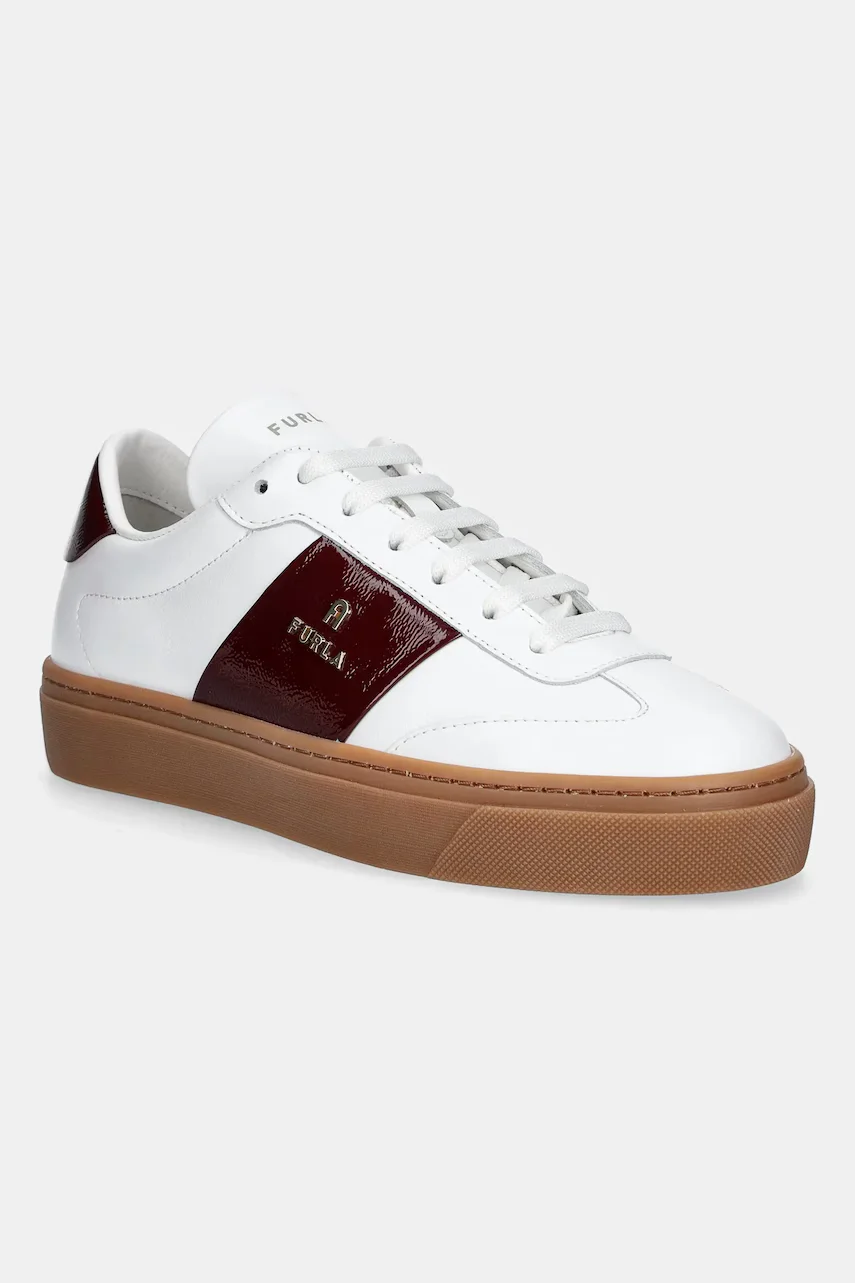 Furla Кожени маратонки Enjoy Lace-Up Sneaker
