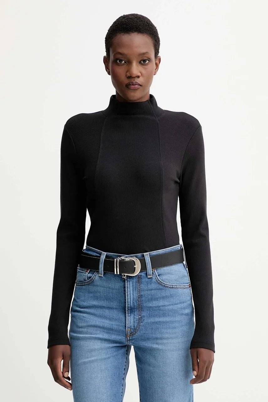 G-Star Блуза с дълги ръкави A line slim rib mock