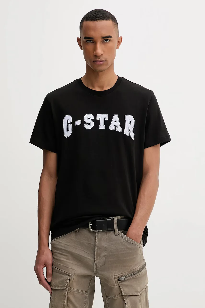 G-Star Памучна тениска Felt logo