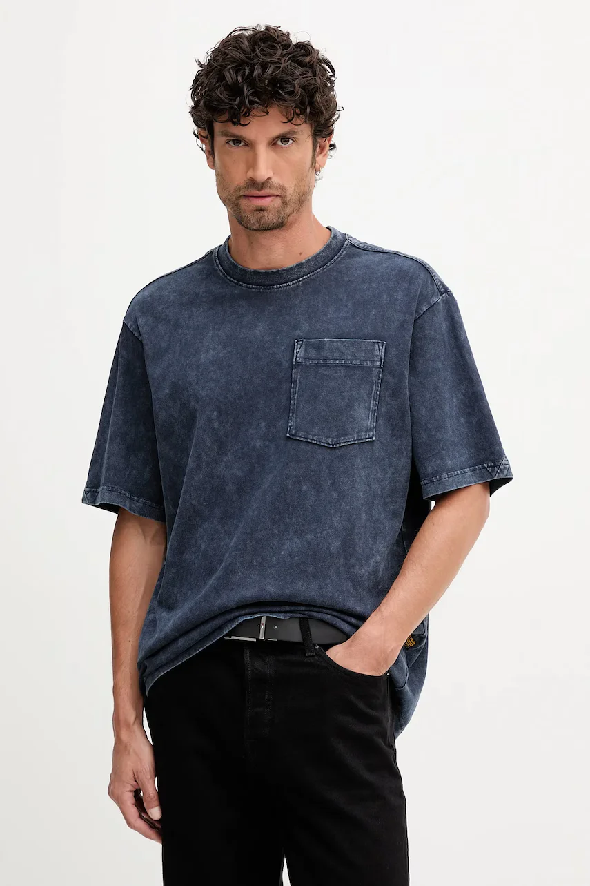 G-Star Памучна тениска Washed pocket