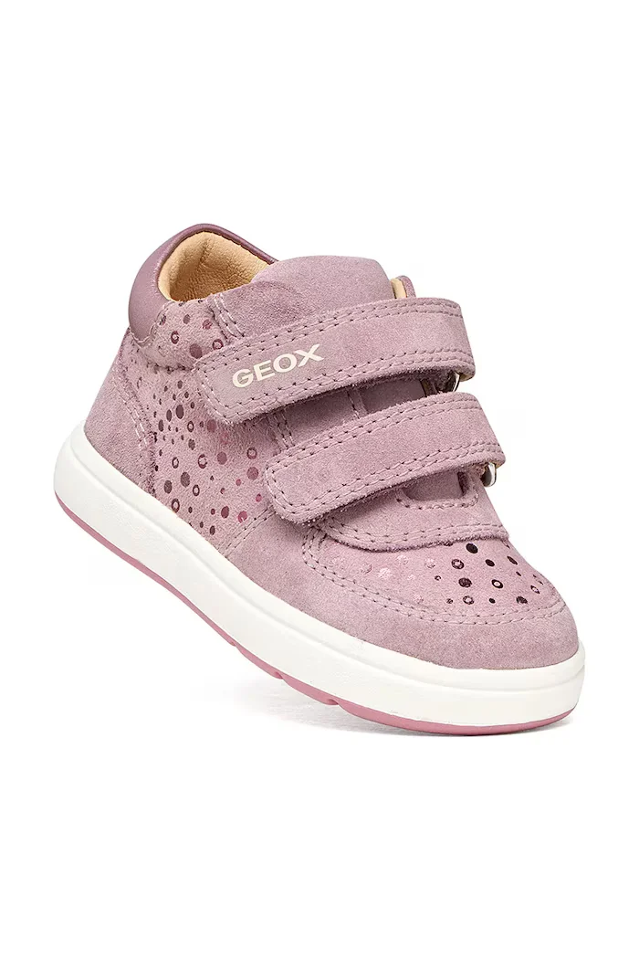 Geox BIGLIA маратонки за деца от велур розови B564CA.00722