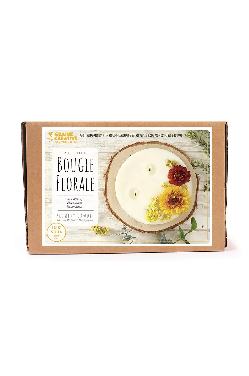 Graine Creative Комплект diy ароматизирани свещи Bougie Florale