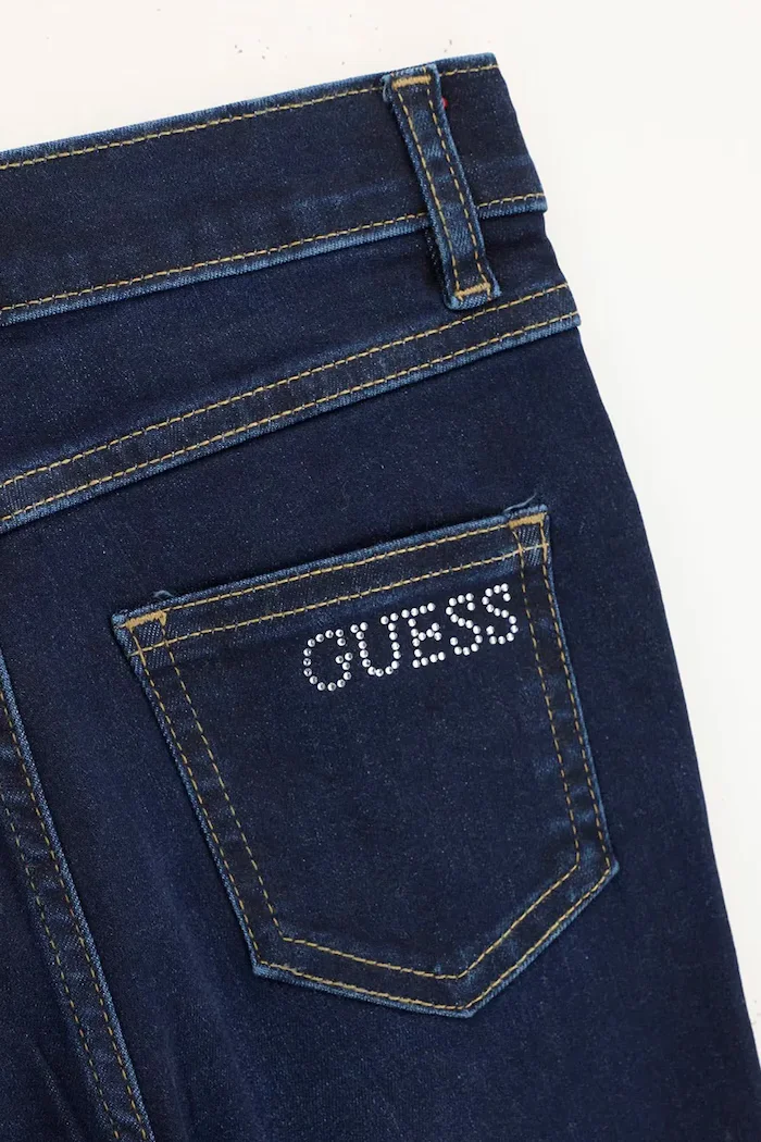 Guess дънки flare за деца сини J6BA08 D2206