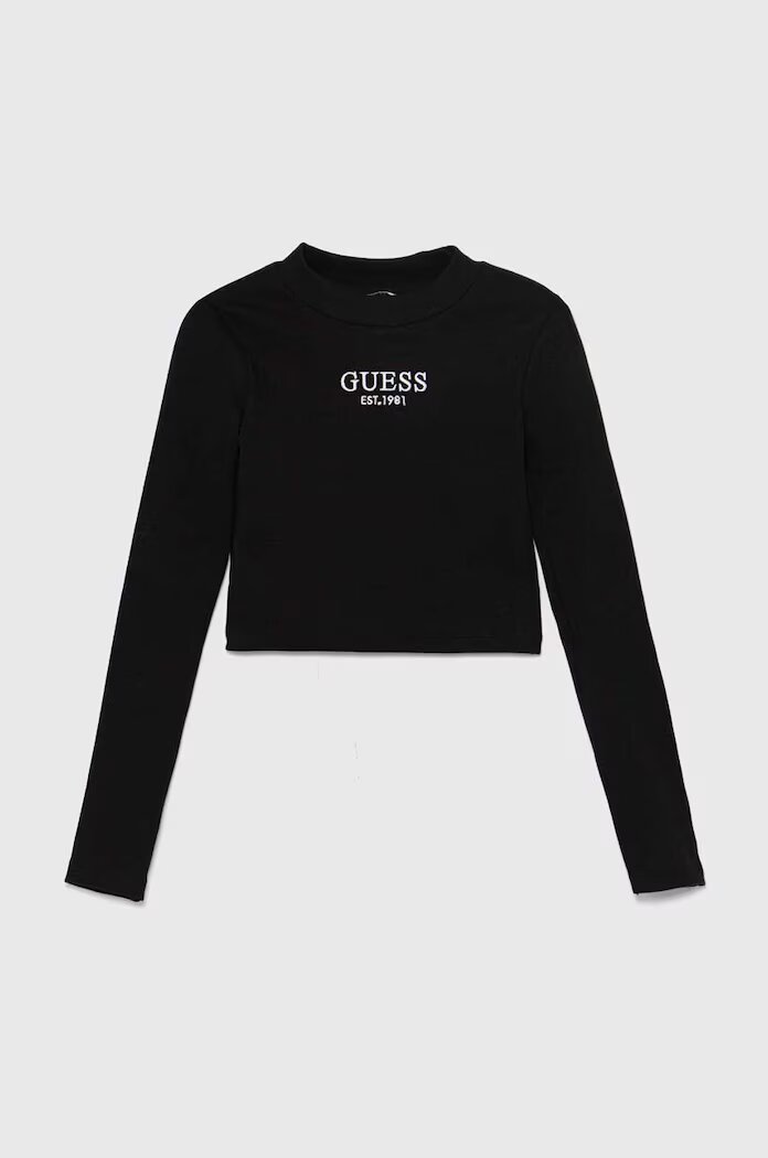 Guess Детска блуза с дълги ръкави в черно J4YI49 KBZP4