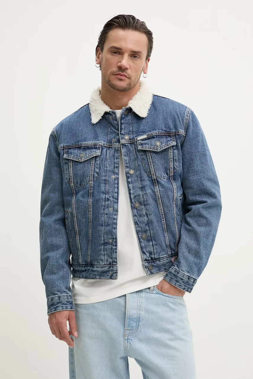 Guess Jeans Дънково яке от памук