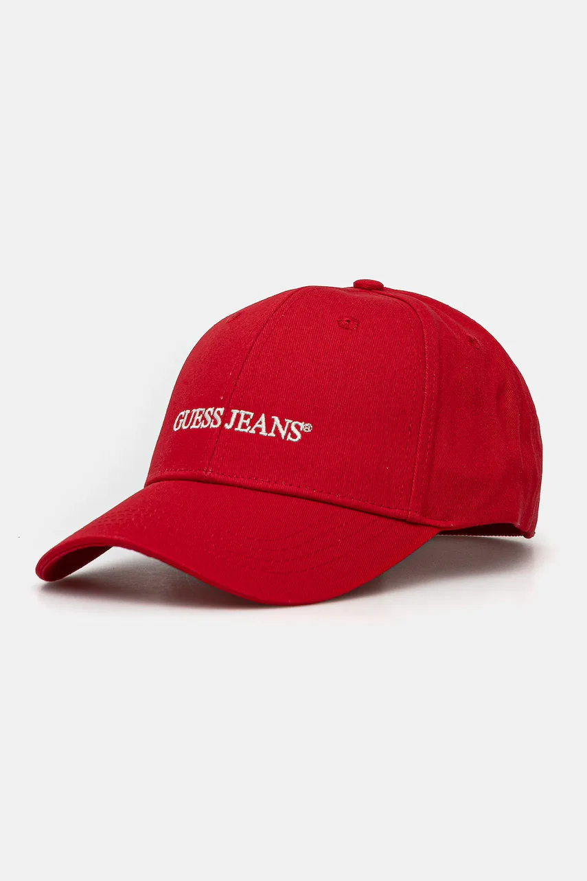 Guess Jeans Памучна шапка с козирка